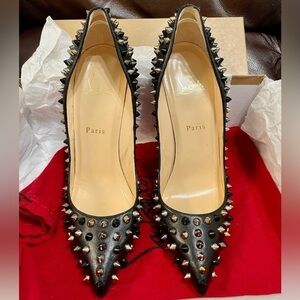 CHRISTIAN Louboutin So Kate, Multicolor metallic spiked Pumps, EU 39.